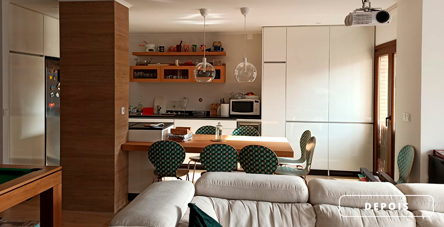 Remodelação sala e cozinha apartamento em Lisboa