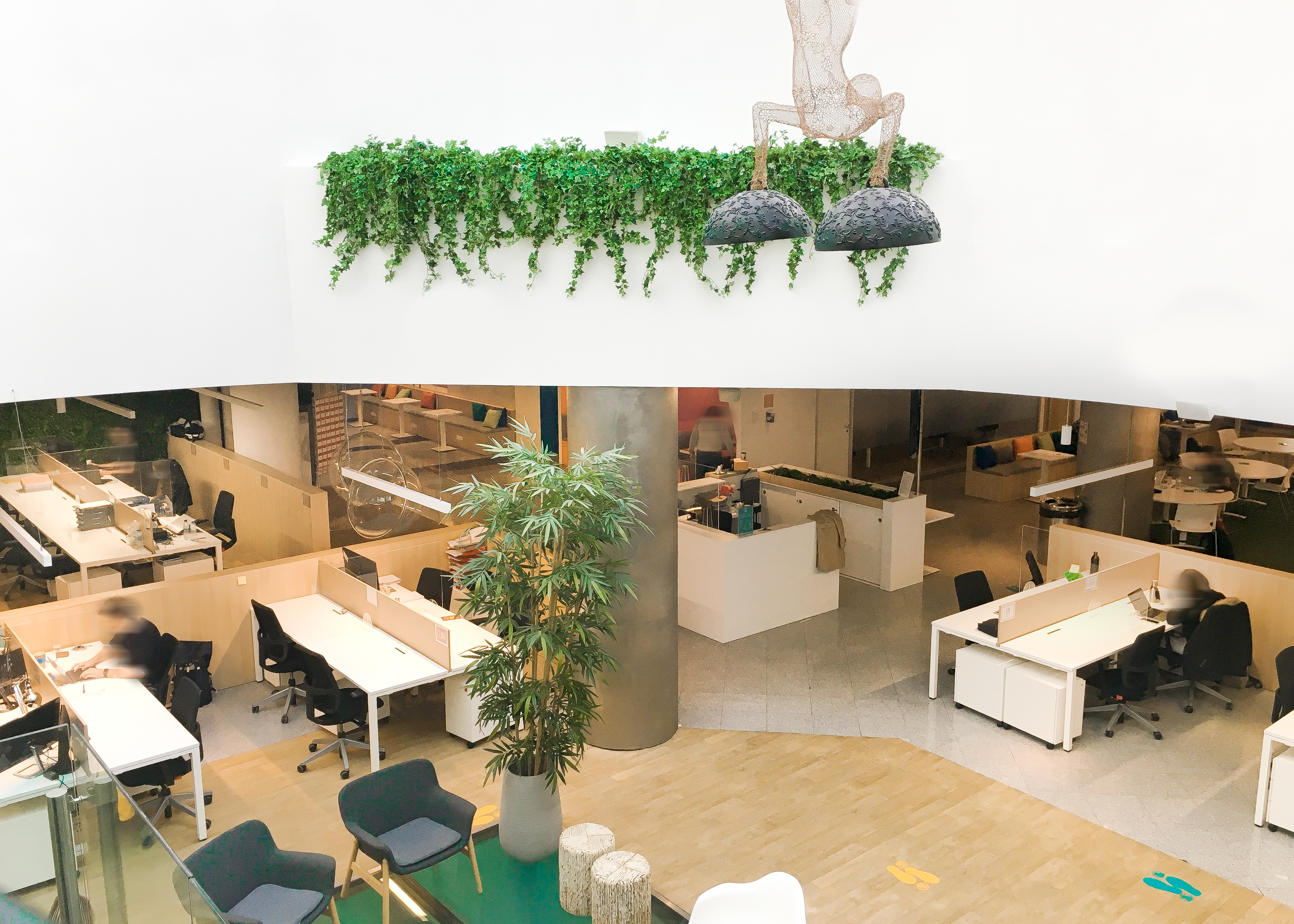 Decoração e design de interiores do espaço de cowork em lisboa no IDEA Palácio Sotto Mayor